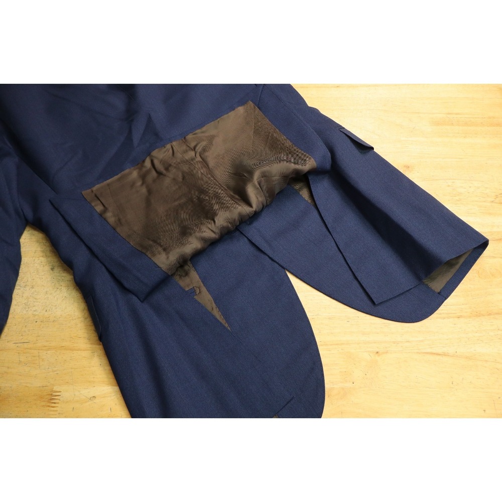 Suit Supply Vitale Barberis Canonico Blue 2 Button Sport Coat Jacket 38R Havana - Picture 8 of 10